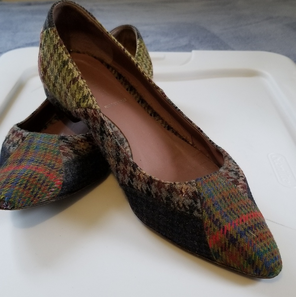 Plaid flats